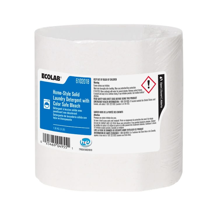 GuestSupply US | Ecolab® Home-Style Solid Laundry Detergent with